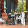 TEXAS set de mobilier de sufragerie cu masă solidă